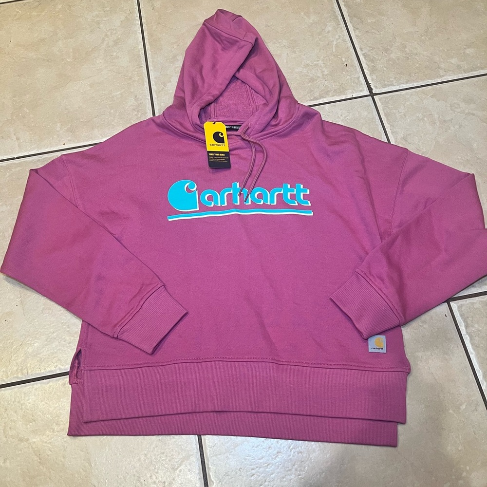 Carhartt Woman’s Fiber Series Loose Fit Fall Graphic Hoodie - Picture 1 of 2